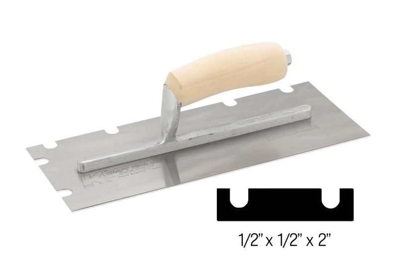 Round Notched Trowel 12” X 5”, Kraft