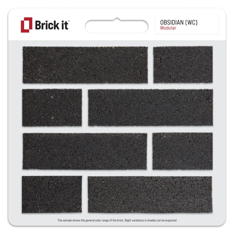 Obsidian Wirecut | Thin Brick Wall Veneer | Brick it®