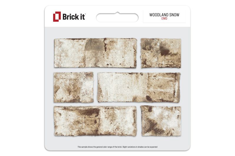 Woodland Snow | Thin Brick Wall Veneer | Brick it®